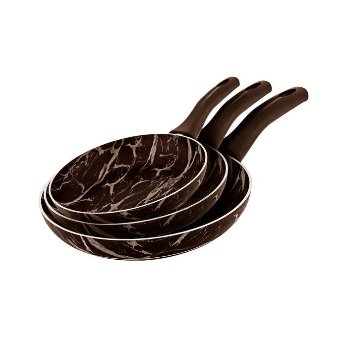 Bonera 3Pc Frying Pan Set 20-24-28Cm Brown