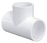 20 mm PVC Tee (T-Shape) Pipe Fitting