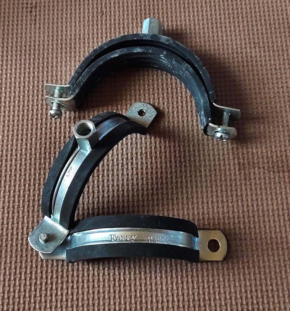 32 mm rubber-lined M.S. set clamp