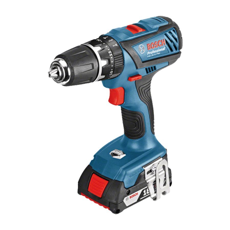 BOSCH | Professional Cordless Impact Drill Plus with 2X2 AH 18 V | GSB 18-2-LI Qatar