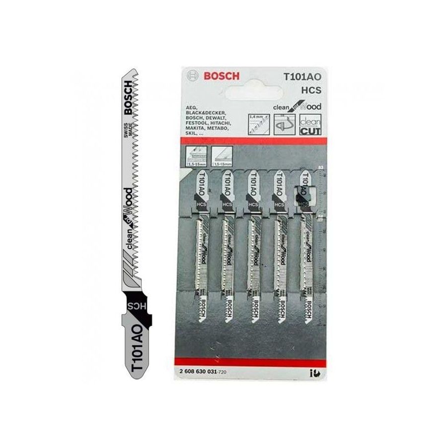 BOSCH | Professional JSB Blades Clean For Wood 1.5-15 mm (Curves) | T101AO Qatar