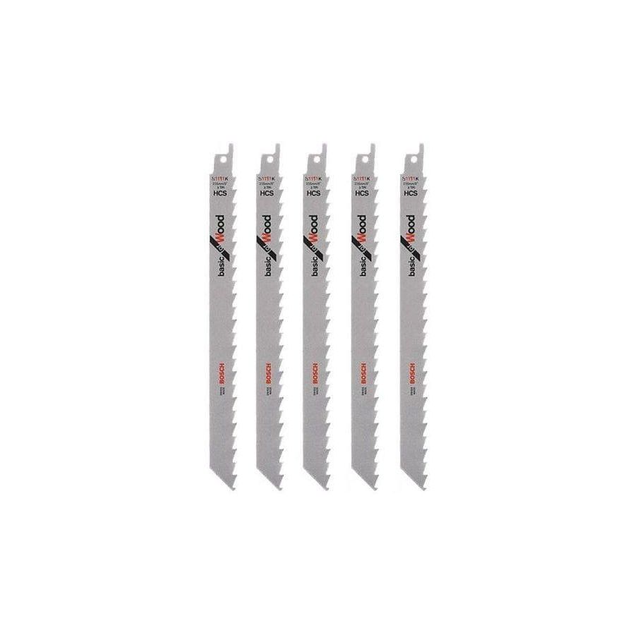 BOSCH | Professional Reciprocating Saw Blade Top For Wood 225 mm 5 Pcs | S1111K Qatar
