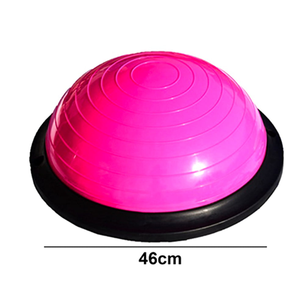 Balance Ball Trainer – Non Slip Half Yoga Exercise Ball With Resistance Bands & Pump