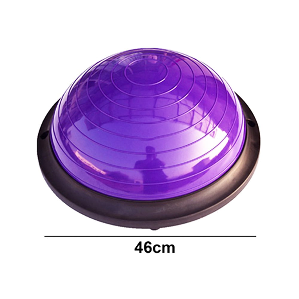 Balance Ball Trainer – Non Slip Half Yoga Exercise Ball With Resistance Bands &Pump