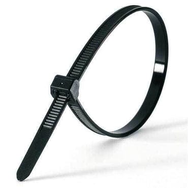 Bandex Black Nylon cable ties (100pcs/packet) Qatar