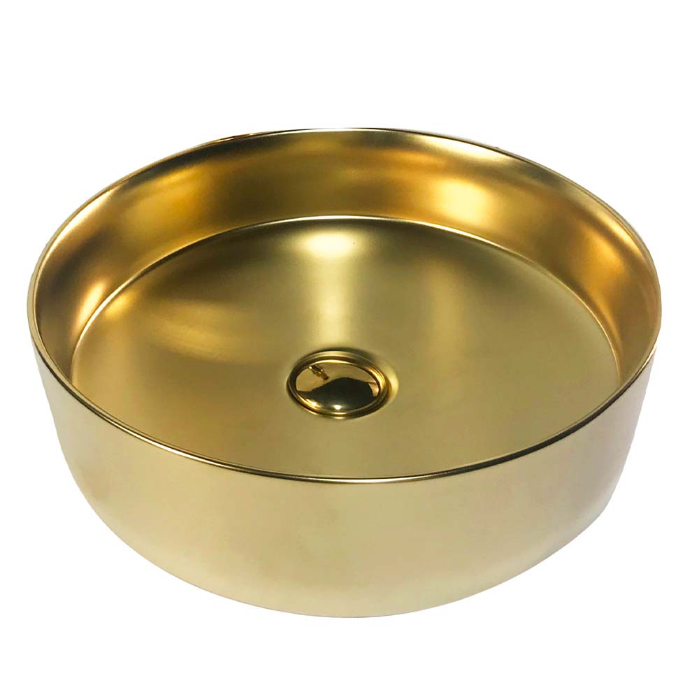 Basin - 450x450x140mm Matt Gold (rs1465)