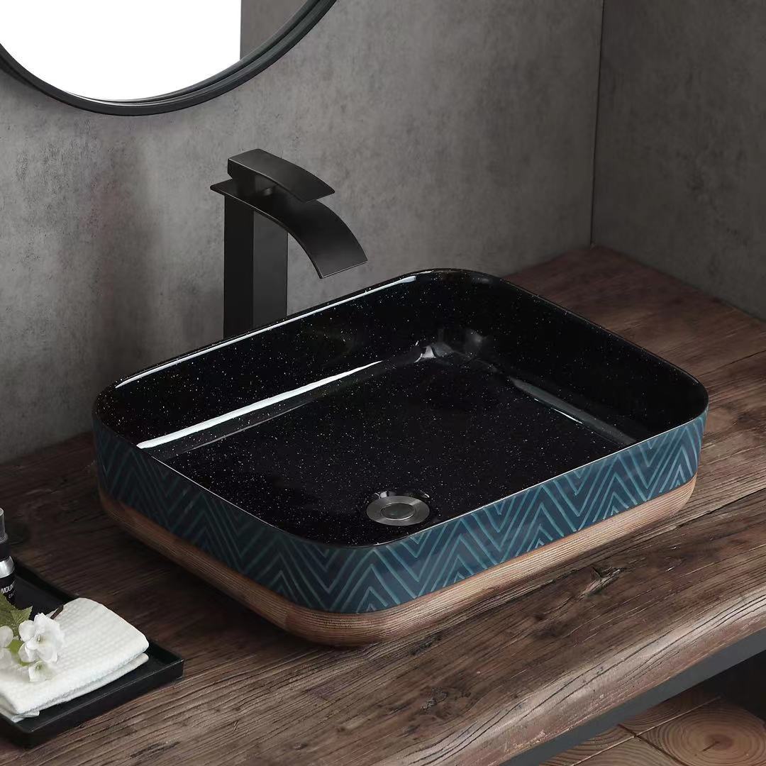 RS10473 Black Art Table Basin