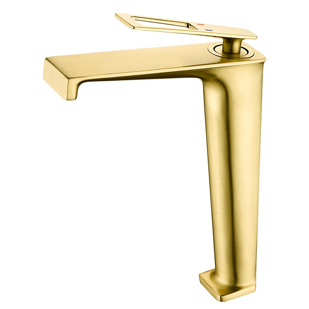 Brass Basin Mixer - Brush Golden (mt-a10201-lg)