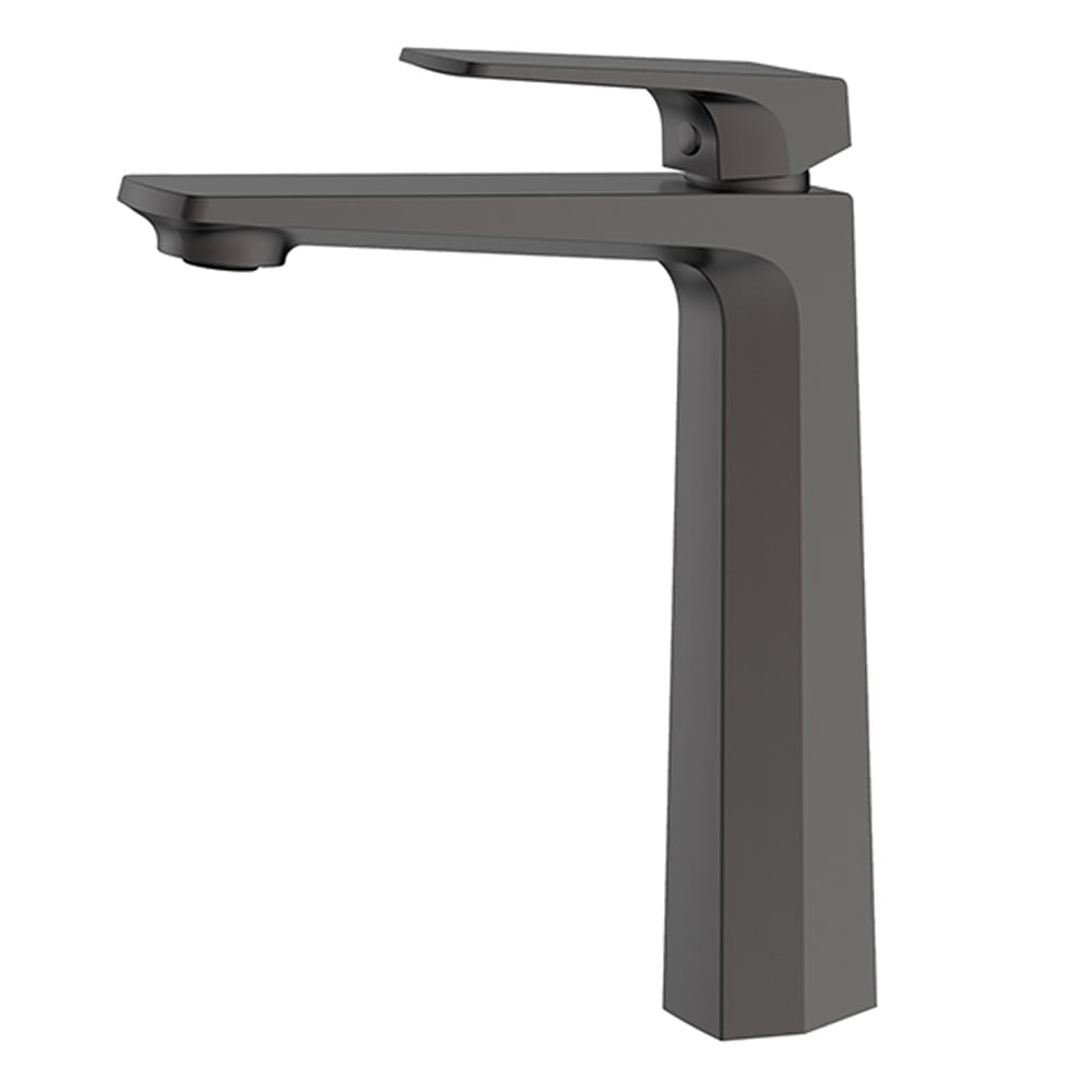 High-leg Basin Mixer Gun Black