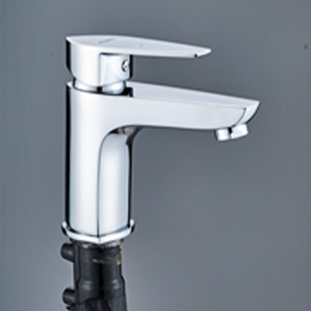 Brass Basin Mixer Leaf - Chrome