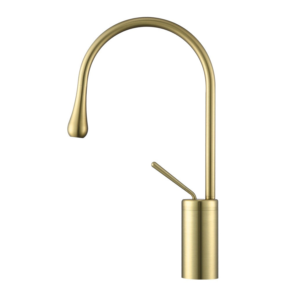 NH21002BG Brushed Gold Basin Mixer