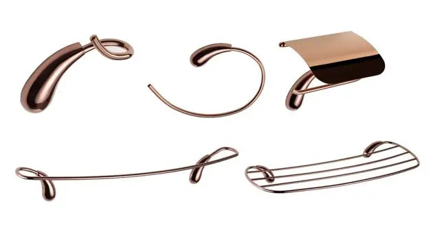 Bathroom Accessories Set OL-1704 (Brushed Rose Gold)