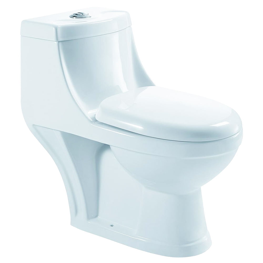 Bathx Single Piece S-trap Toilet White