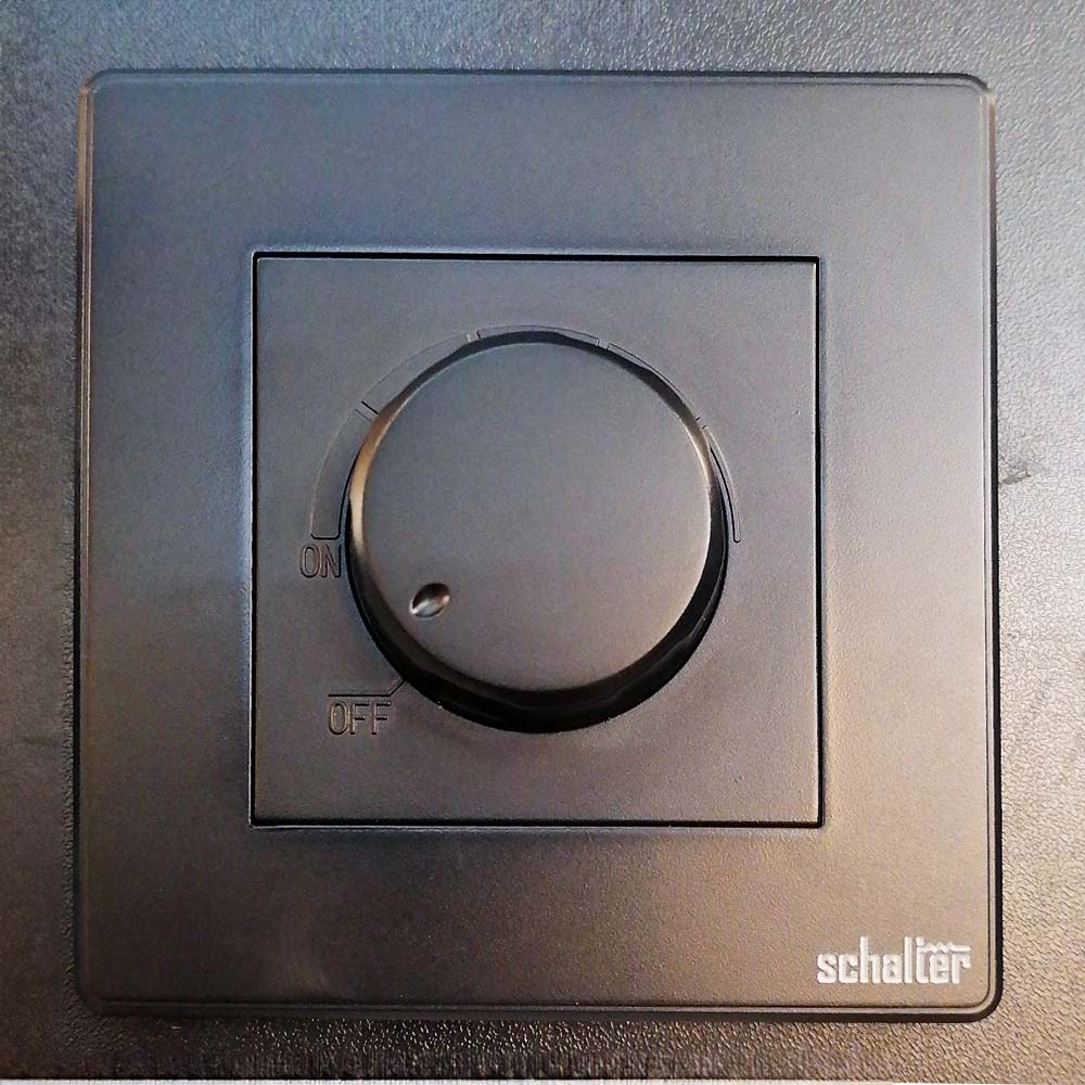 1 Gang Fan Controller Black