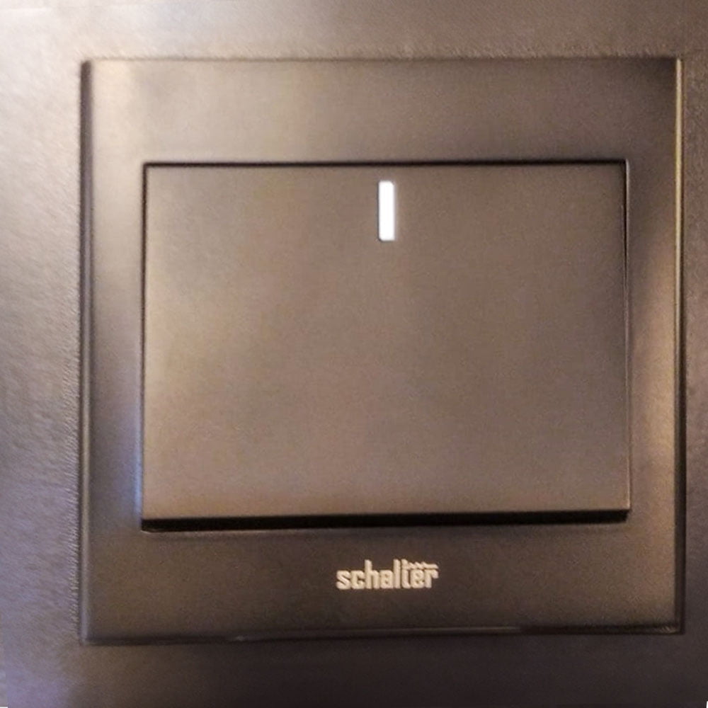 1gang 2way Switch 250v 10a Black (b002)