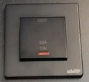 Black B038 1Gang 20A Switch With Indicator
