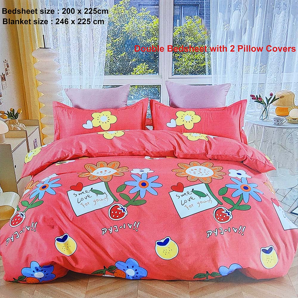 Bedsheet With Blanket