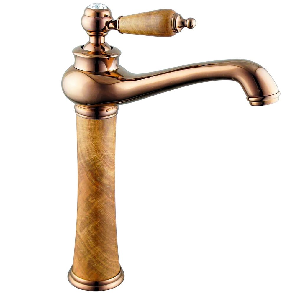 Brass Basin Mixer Rose Gold