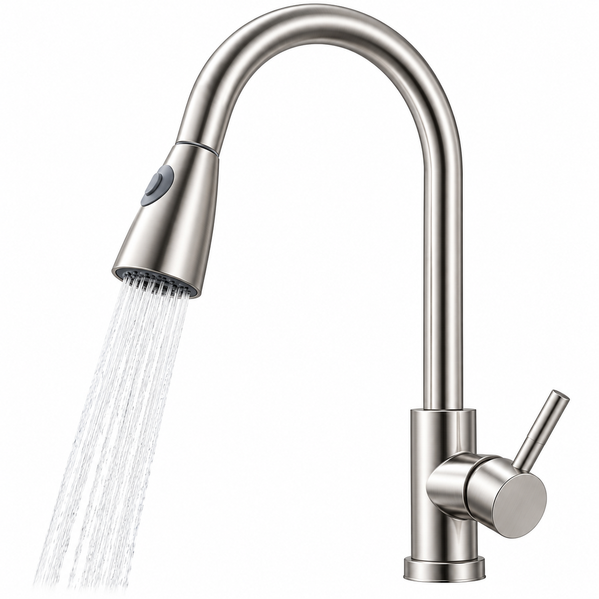 Kitchen Sink Mixer 13019 Pull-Out – 360° Rotation Matte Chrome Finish