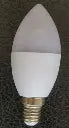 Bulb-YY-C40 Candle-7W-550LM-E14-37*105mm -PC Cover+ Aluminum PBT Housing-3000K