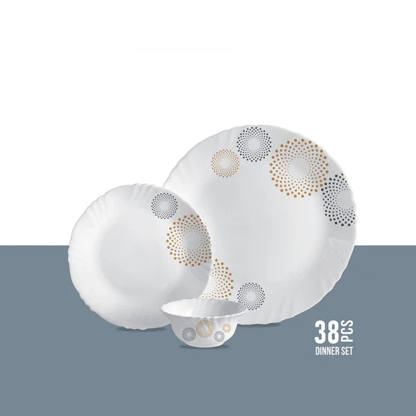Cello Imperial Dinner Set 38Pcs Crazy Dots