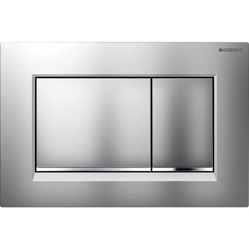 Sigma30 Matt/Bright Chrome Flush Plate