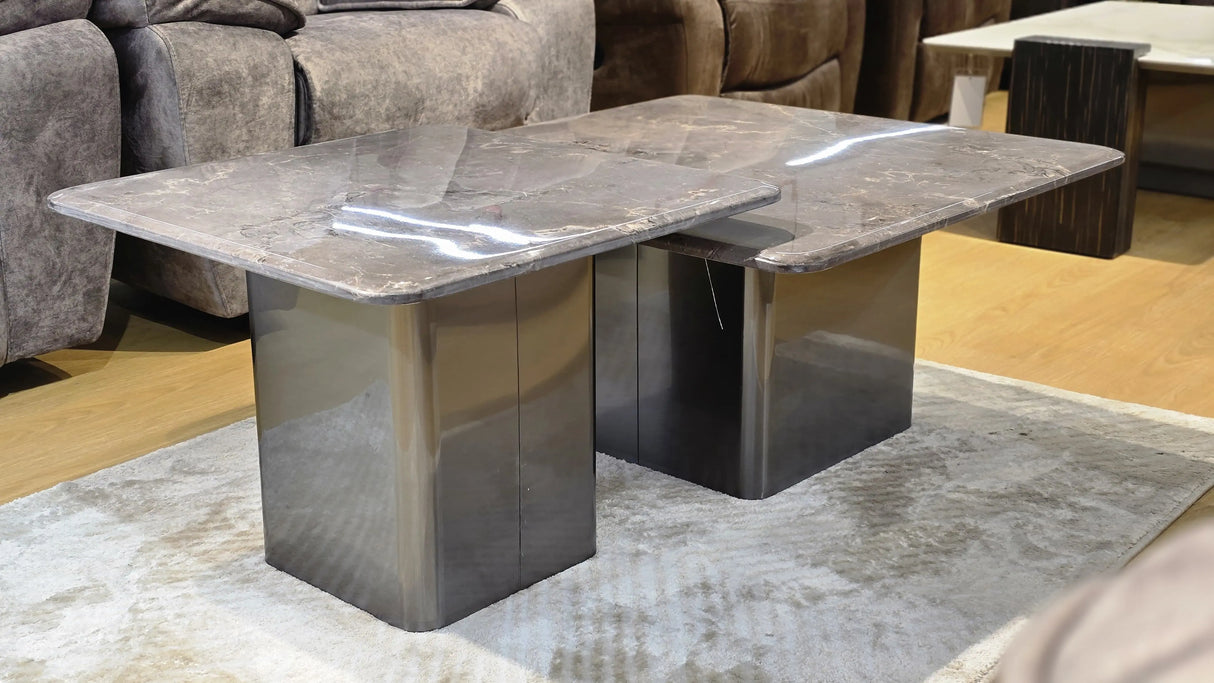 Coffee Table G02-2 Grey (2 Sizes, 3-Box Set)