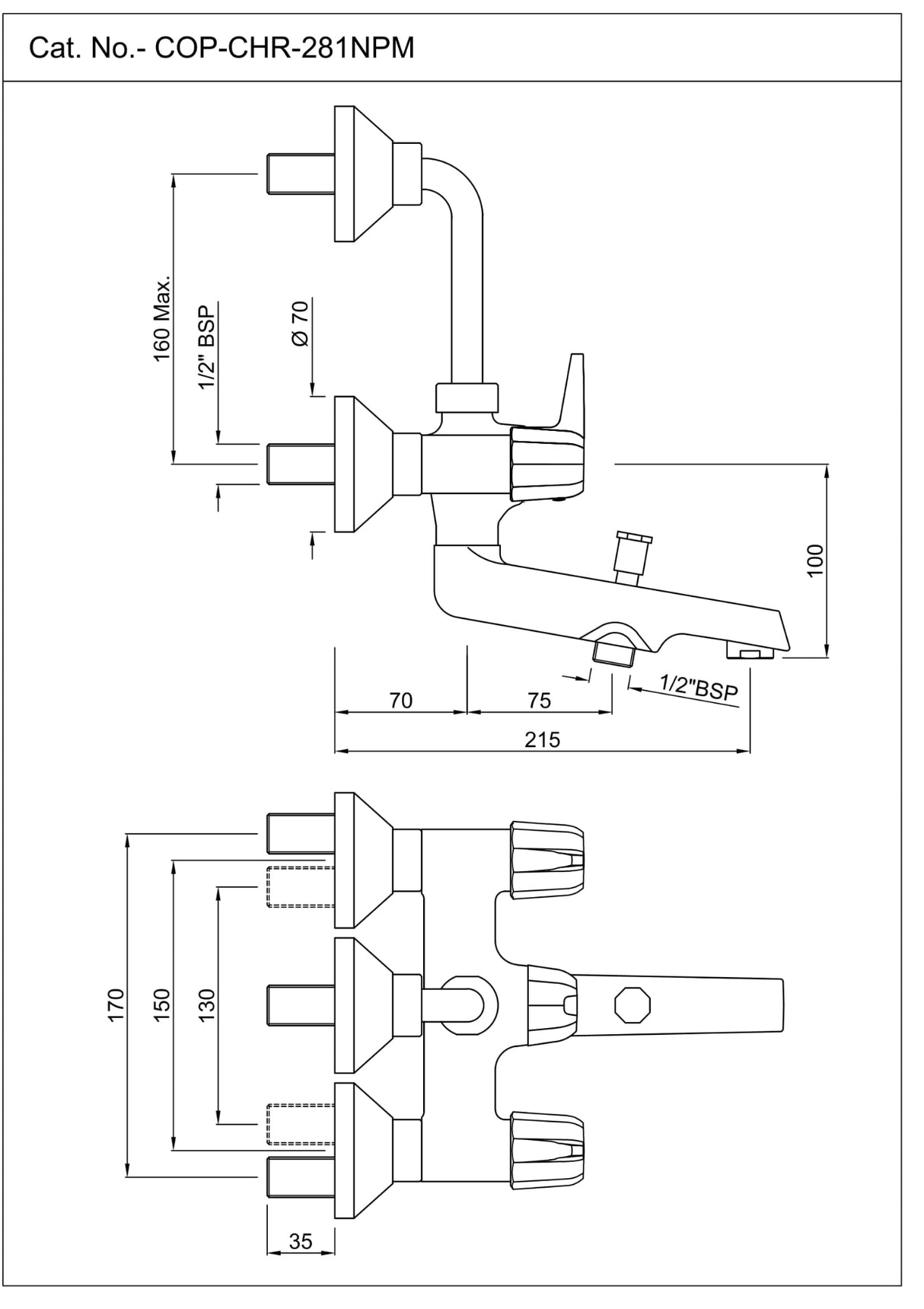 Wall Mixer 3-in-1 System Jaquar