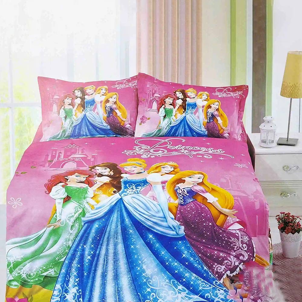 Cartoon Bedsheet For Kids Bedroom