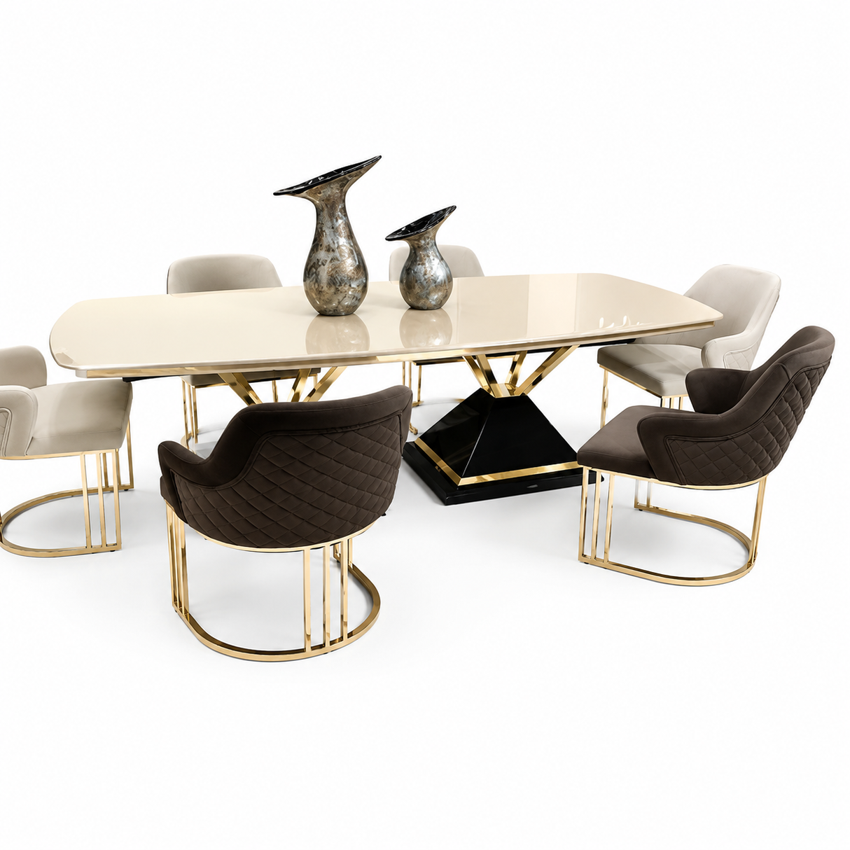 OSCAR Table + 6 Chairs (Standart Fair Colour)