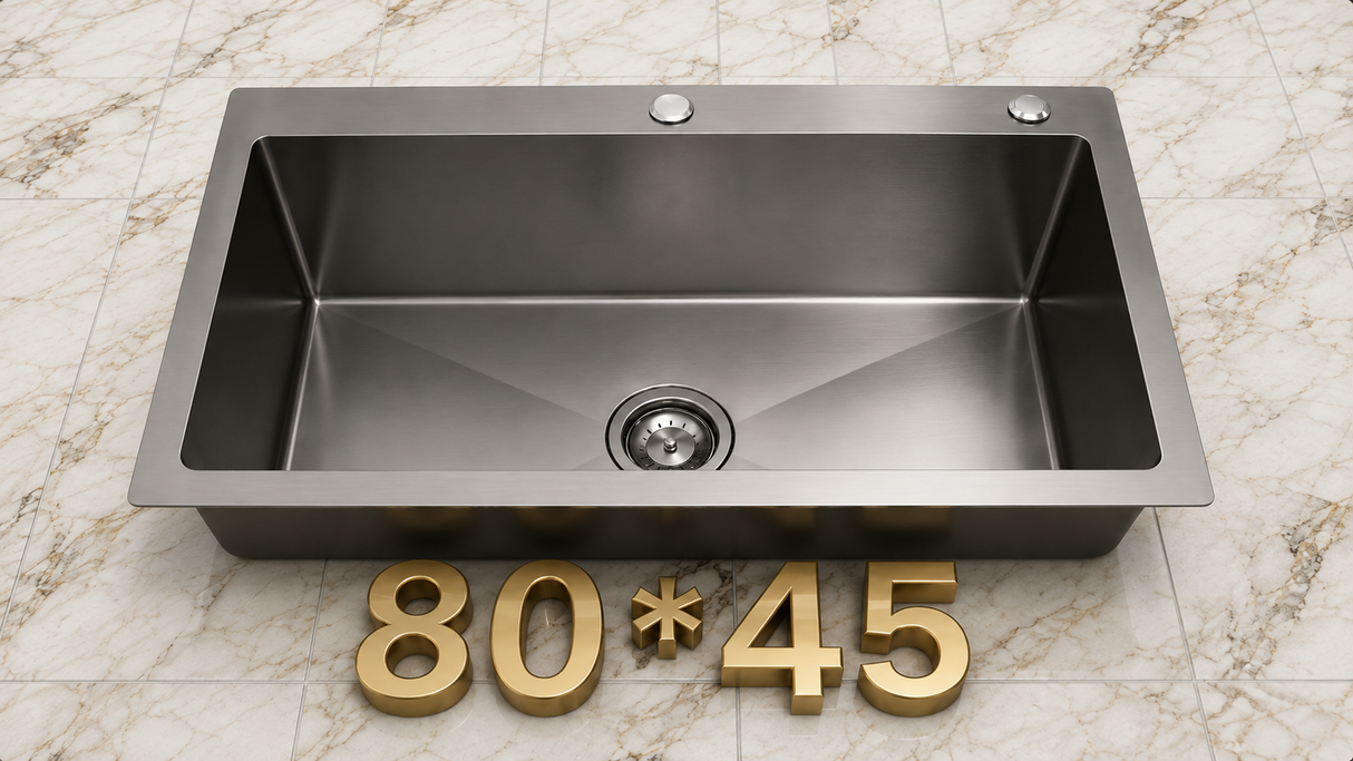Black Kitchen Sink 80*45cm