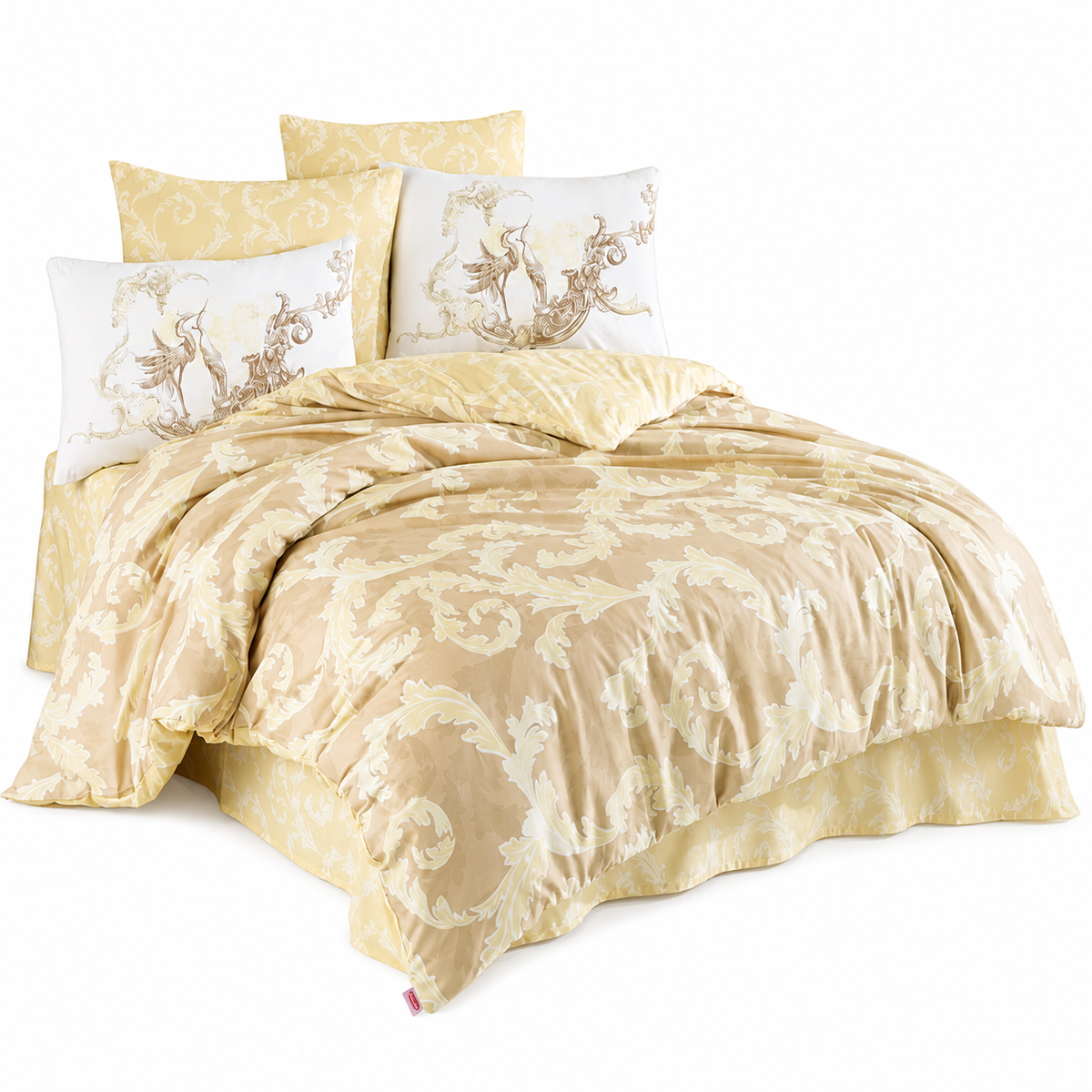 Ozanteks 6 Pieces Cream Comforter Set
