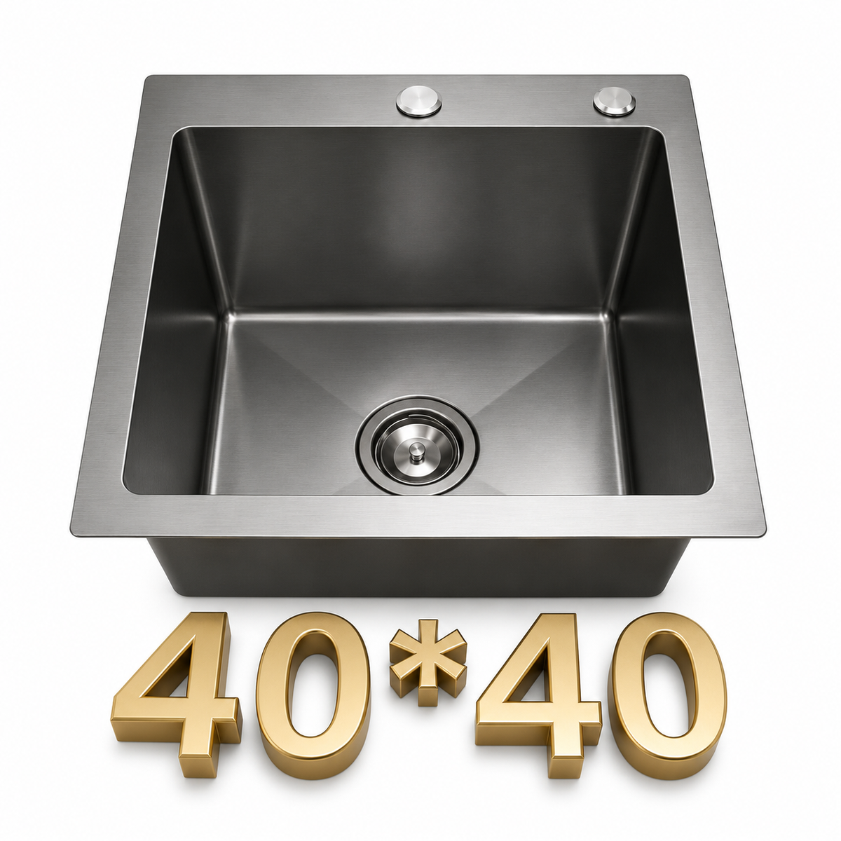 Silver Kitchen Sink 40x40