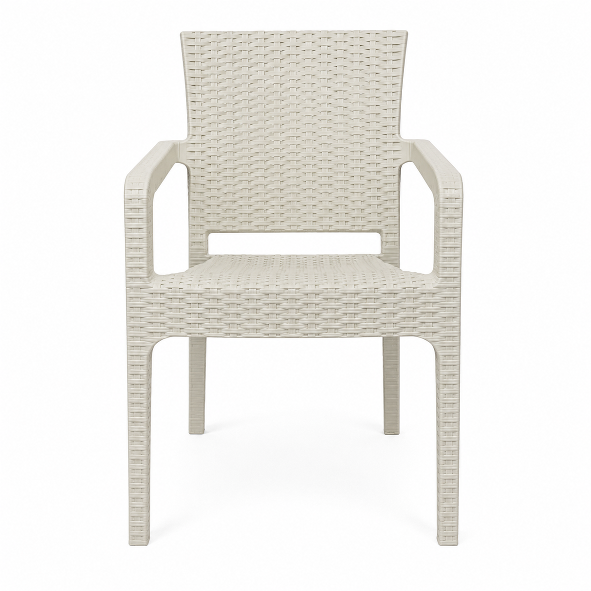 CT022 Big Rattan Armchair (White)