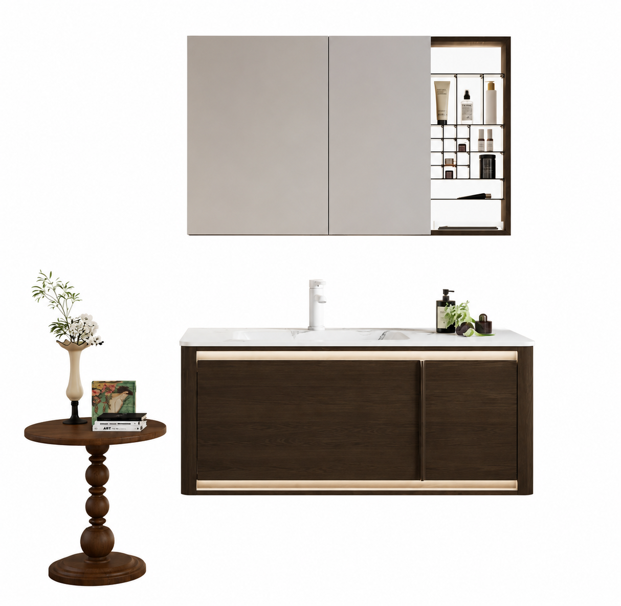 Vanity Cabinet with Mirror Cabinet AL-161 90 S165