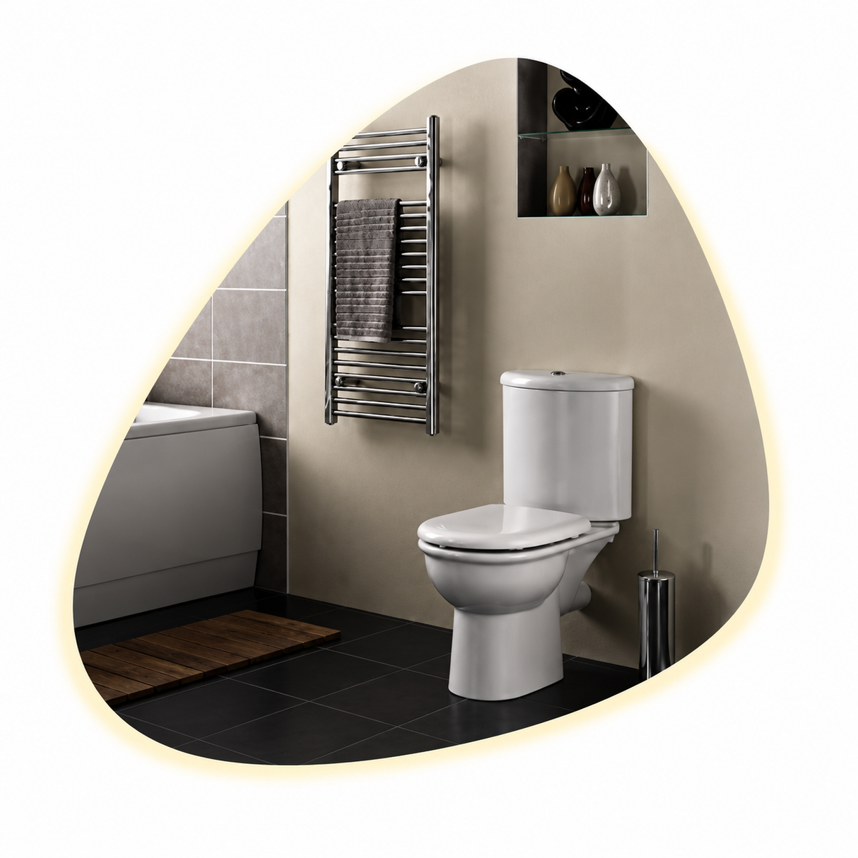 Irregular Shape Led Bathroom Mirror