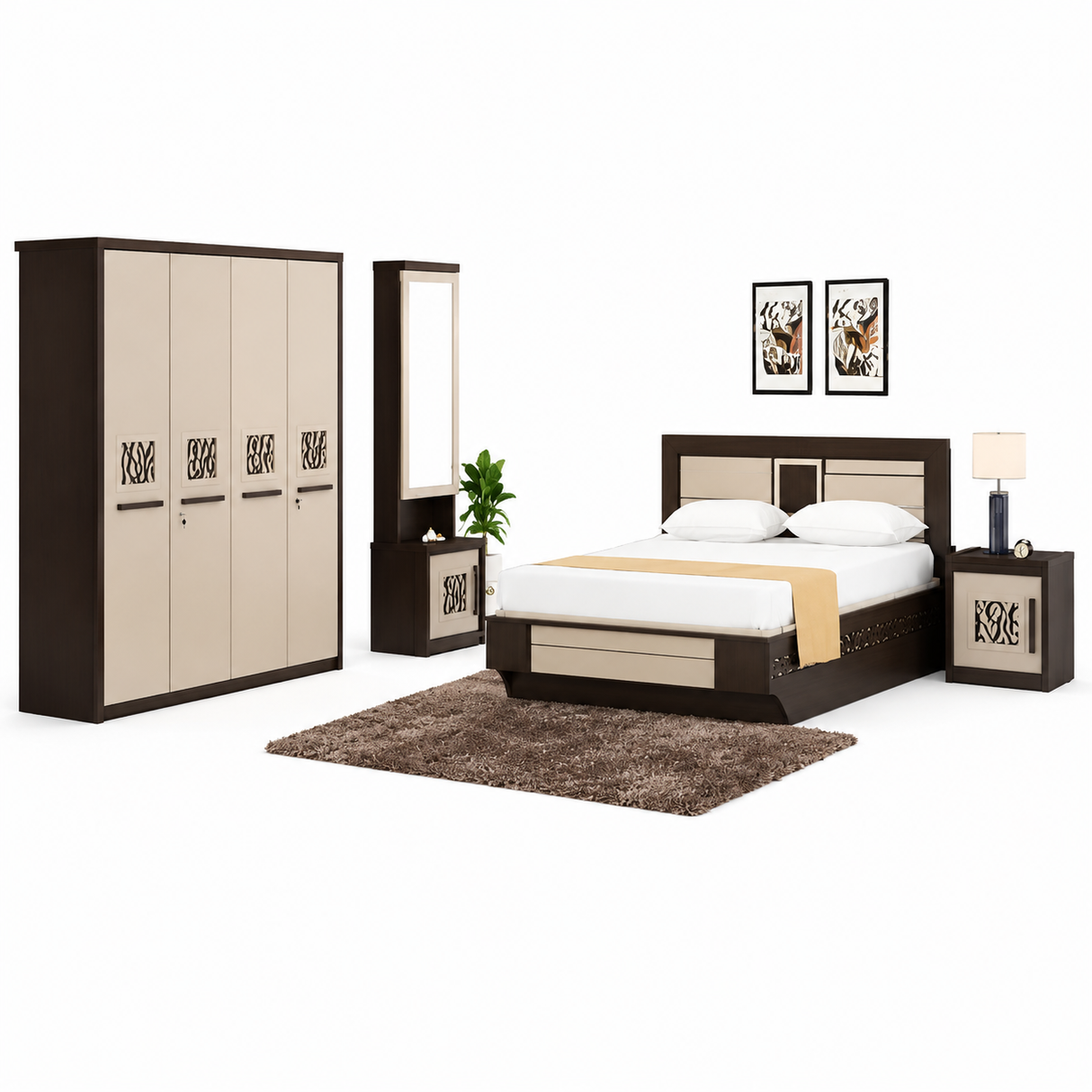 PKCAV 001 Avon Bed Side Cupboard (51CM*40CM*54CM)(1Set,1Box)