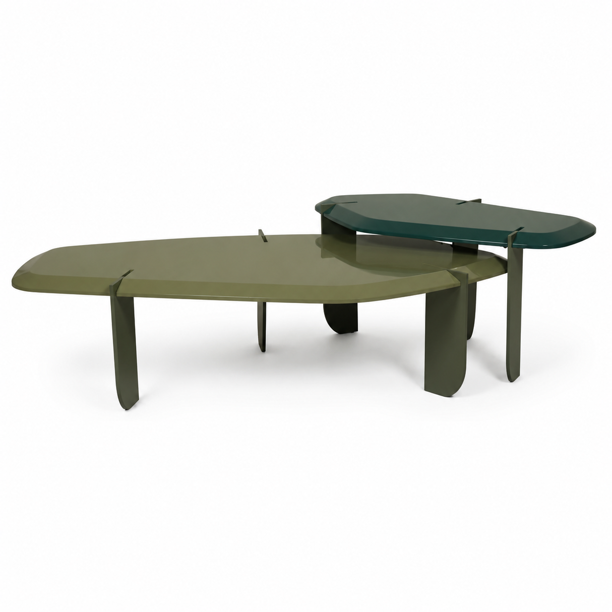 NB002 Modern Geometric Coffee Table Set