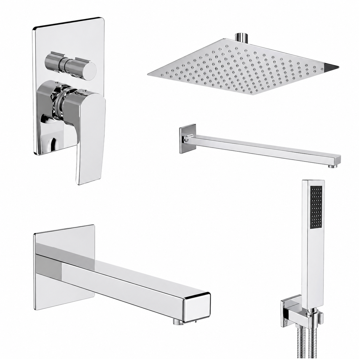 Shower Head And Wall Mounted Arm