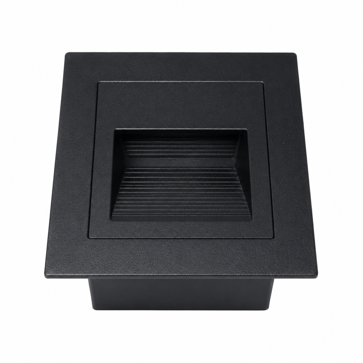 Outdoor Step Light 2W IP65 75×75×46mm Aluminium + PC Black XYN OL011