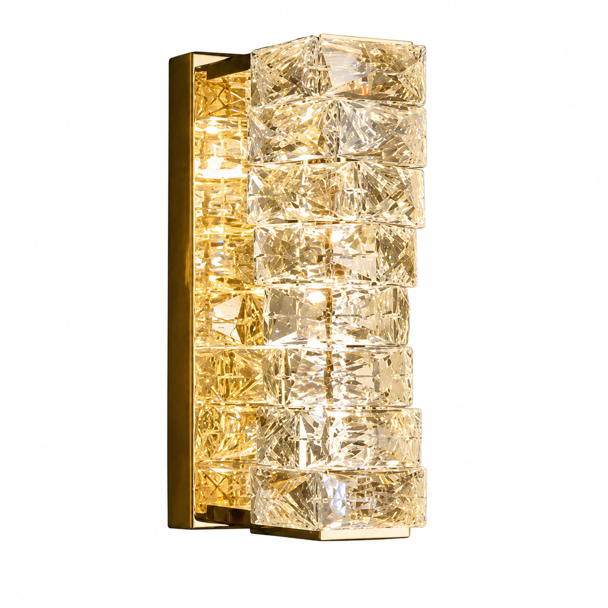 LED Wall Light -1W L120×H250mm Metal + Crystal Gold 8019S