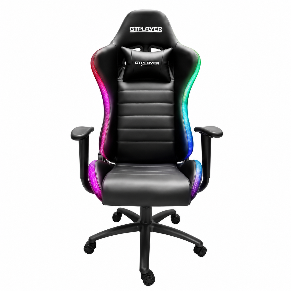DRAGONWAR | RGB Pro-Gaming Chair with Remote Controller (Black)
