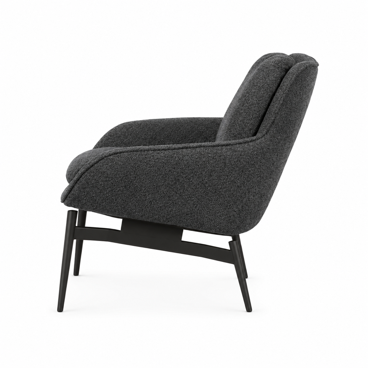 كرسي أريكة بتصميم عصري وأرجل معدنية