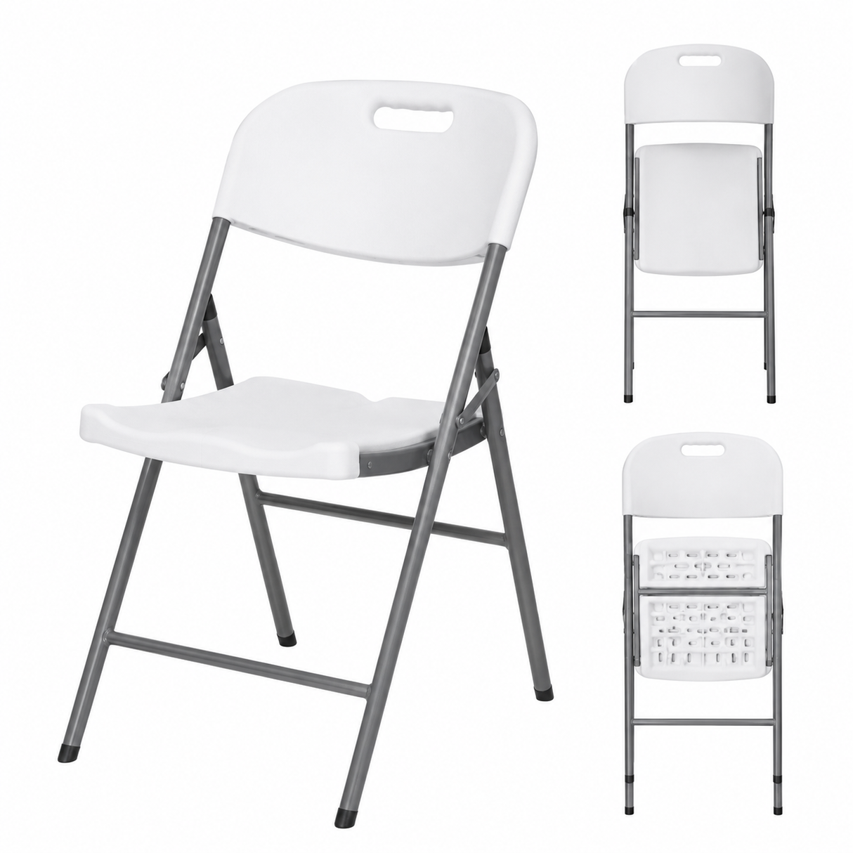 Blow Mold Folding Chair (White