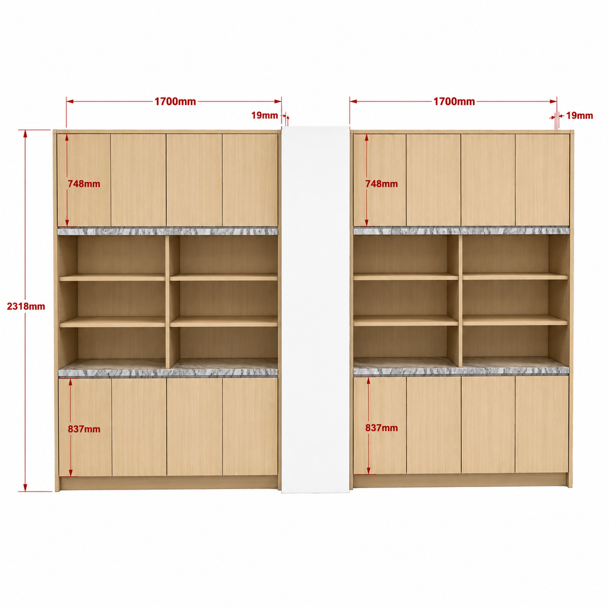 Cabinet ZK‑A5‑124 (1700×500×2350 mm)