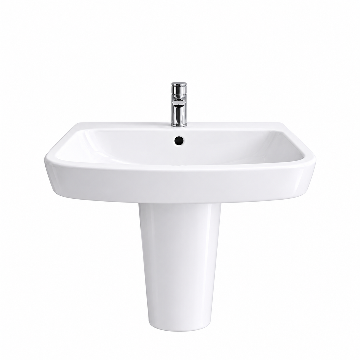 Grace Wash Basin with Slate Half Pedestal 570×455×495mm