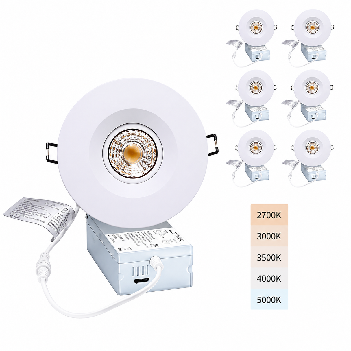 GL-DC07 7W COB LIGHT WW(3500K) (10cm)