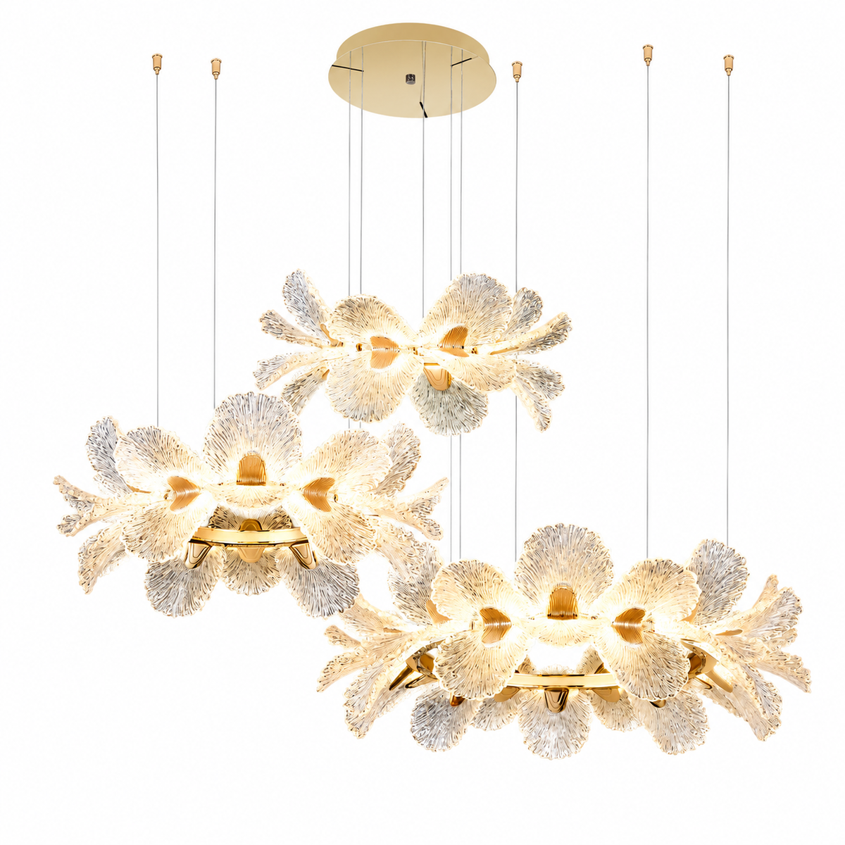 Pendant Light - 33223 - D800+D620+D520*H1200 Gold - (3 colors)