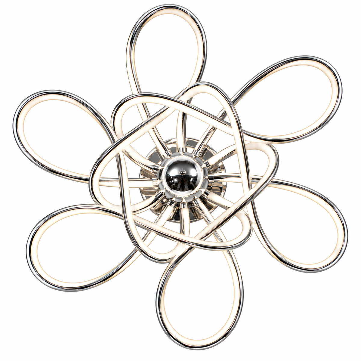 7123/6 – 6-Light Chrome Ceiling Lamp