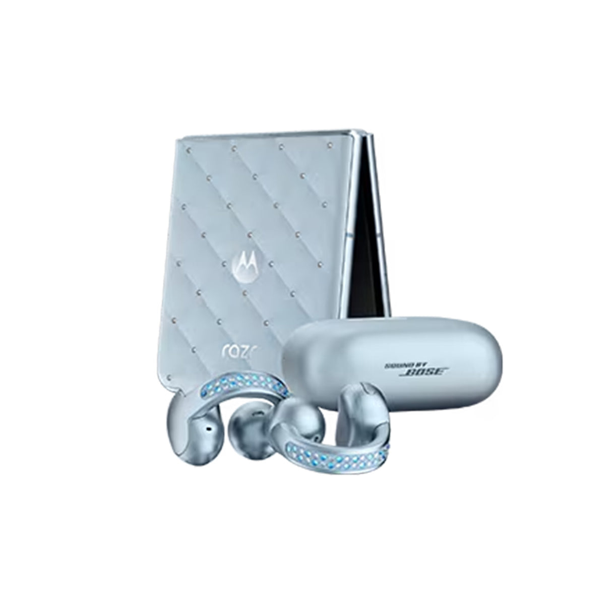 Razr 60 Dual SIM 5G Ice Melt 8GB RAM 256GB With Buds Loop With Crystals by Swarovski - Middle East Version